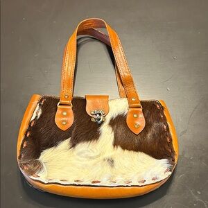 Stylish Brown and Tan Leather Handbag